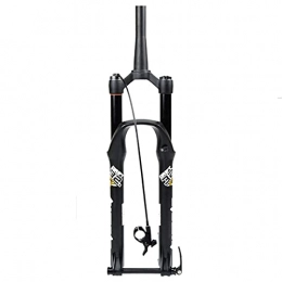 XMcKJ Mountain Bike Fork XMcKJ Downhill Fork 26 27.5 29 Inch Mountain Bike Fork Bicycle Air Suspension Discbrake Fork Through Axle 15mm HL / RL Travel 135mm (Color : Remote Control, Size : 27.5inch)