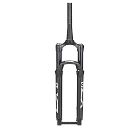XYSQ Mountain Bike Fork XYSQ 26 / 27.5 / 29 Inch Mountain Bike Front Forks Air Barrel Shaft Travel 120mm Disc Brake Damping Adjustment Cycling Accessories (Color : Shoulder control, Size : 27.5inch)