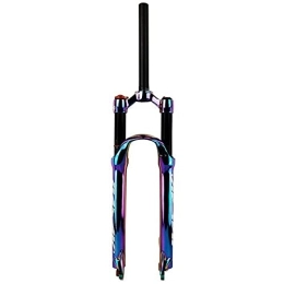 XYSQ Mountain Bike Fork XYSQ Mountain Bike Front Forks Air 27.5 / 29 Inch Travel 100mm Damping Adjustment Disc Brake Cycling Accessories Shoulder Control (Size : 27.5 inch)