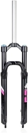 YANHAO Mountain Bike Fork YANHAO 26 27.5 Inch Mountain Bike Air Fork Disc Brake, MTB Front Fork Ultralight Alloy Fit Road / Mountain Bicycle XC / AM / FR Cycling (Color : Black Pink, Size : 27.5 inch)