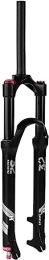 YANHAO Mountain Bike Fork YANHAO Black Mountain Bike Air Fork 26 27.5 29 Bicycle Front Fork Suspension Plug With Rebound Damping Magnesium Alloy (Color : Straight Manual Lockout, Size : 29er)