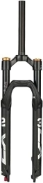 YANHAO Mountain Bike Fork YANHAO Rebound Adjust QR 9mm Travel 120mm Mountain Bike Forks, Ultralight Gas Shock XC Bicycle (Color : Black, Size : Straight-ML)