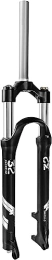 YANHAO Spares YANHAO Suspension Fork 26 / 27.5 / 29 Inch Straight Tube1-1 / 8 Disc Brake, Alloy Hydraulic Mechanical Spring Mountain Bike Fork QR 9mm (Color : Schwarz, Size : 27.5 inch)