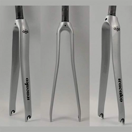YANYUN Spares YANYUN Full Carbon Fork Road Bike Fork Bicycle Parts 1-1 / 8 700C 367G Road Bicycle Fork Cycling Accessories Silver