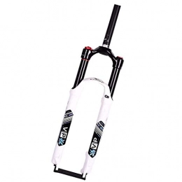 YANYUN Spares YANYUN MTB Shoulder Control Locked Up Black Inner Tube Suspension Fork Gas Fork 26 / 27.5 / 29 Suspension Fork Quick Release Shoulder Control Locked Up Fork Bicycle, White-26inch