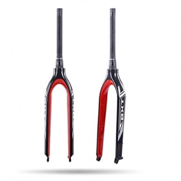 YANYUN Spares YANYUN Suspension Fork Mountain Bike Front Fork Carbon Fiber Bicycle Hard Fork Downhill Front Fork Mountain Disc Brake Cone Tube 26 / 27.5 / 29er, Red-27.5inch