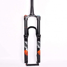 YBNB Spares YBNB Bicycle Suspension Fork 26"27.5" Mtb Bicycle Throttle Fork Straight Tube Cone Remote Control Shoulder Control Damping Adjustment Disc Brake Travel 100Mm 1-1 / 8