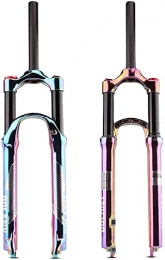 YBNB Mountain Bike Fork YBNB Mountain Bike Air Fork Mtb 27.5 / 29 Inch Straight Travel 100Mm Ultralight Suspension Fork Ergonomic Design Provides A Good Condition For Long Distance Cycling (Multi-Color)