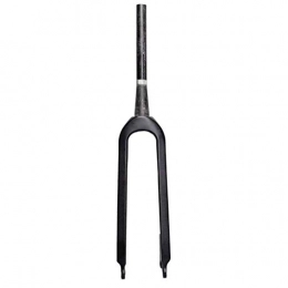 YBNB Spares YBNB Mountain Bike Suspension Fork, 1-1 / 8 '' Full Carbon Fiber Tapered Tube Hard Fork Disc Brake 100Mm Black 460 G