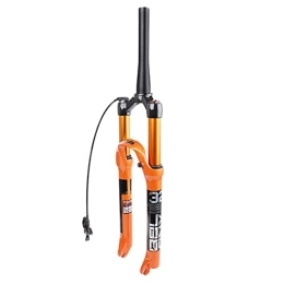 YFFSWSRY Mountain Bike Fork YFFSWSRY Mountain Front Fork 26 / 27.5 / 29 Inch MTB Bicycle Suspension Fork Tapered Steerer Front Fork Bicycle Accessories Air Supension Front Fork (Color : Orange, Size : 29 inch)