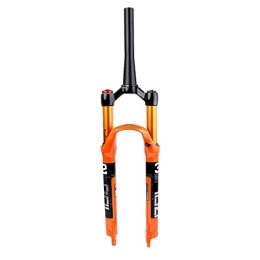 YFFSWSRY Spares YFFSWSRY Mountain Front Fork 26 / 27.5 / 29 Inch MTB Bicycle Suspension Fork Tapered Steerer Front Fork Orange Air Supension Front Fork (Color : Orange, Size : 26 inch)