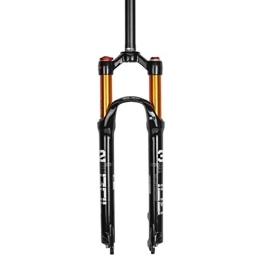YGB Mountain Bike Fork YGB Durable Fat Tire Front Suspension Fork MTB Suspension Fork For 26 27.5 29 Inch Bicycle Wheels Black Double Air Chamber Fork Shoulder Control Remote Lock Out Disc Brake 1-1 / 8" Mountain Bike Fork