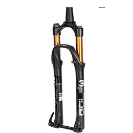 YGB Spares YGB Durable Suspension Fork Mountain Bicycle Suspension Forks 27.5 29 Inch MTB Bike Front Fork With Rebound Adjustment Shock Absorber 120mm Travel Bicycle Front Fork
