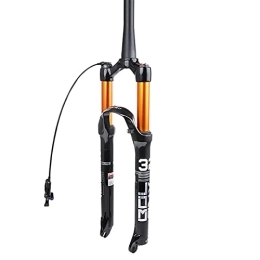 YGB Mountain Bike Fork YGB Ultralight Fat Tire Front Suspension Fork 26 27.5 29 In Black Mountain Bike Double Air Chamber Fork Conical Tube Shoulder Control Remote Lock Out Disc Brake 1-1 / 8" Mountain Bike Fork