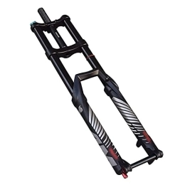 YGB Mountain Bike Fork YGB Ultralight Fat Tire Front Suspension Fork Bicycle Double Shoulder Fork Air Suspension Fork 15mm Thru Axis 140 Travel MTB AM DH Mountain Bicycle Oil and Gas Fork open file 100mm Mountain Bike Fork