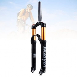 YHWD Ultralight Bicycle Front Fork, 26/27.5/29 Inch MTB Fork with Rebound Adjust, Air Mountain Bike Suspension Fork Manual/Remote Lockout, 120mm Travel,B,26Inch