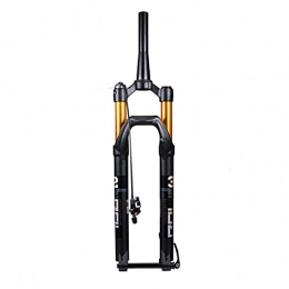 YIKUN Spares YIKUN MTB Bicycle Air Suspension Fork 27.5 29 inch Mountain Bike Front Forks Travel 100mm 1-1 / 2" Tapered Tube Thru Axle 15mm Disc Brake, Remote Lockout, 27.5 inch