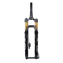 YIKUN Spares YIKUN MTB Bicycle Air Suspension Fork 27.5 29 inch Mountain Bike Front Forks Travel 100mm 1-1 / 2" Tapered Tube Thru Axle 15mm Disc Brake, Remote Lockout, 29 inch