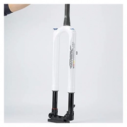 yingweifeng-01 Mountain Bike Fork yingweifeng-01 RS1 MTB Carbon Fork Mountain Bike Fork Air 27.5 29" ACS Solo Thru 100 * 15MM Predictive Steering Suspension Oil and Gas Fork Bike Front Fork (Color : 29 inch white)