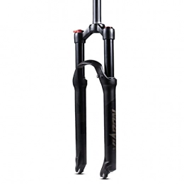 YINLIN Spares YINLIN Mountain Bike Air Fork Front Fork 26 27.5 29 Inch MTB Bicycle Suspension Fork Shock Absorber, Bicycle Shock Absorber Forks Rebound Adjust Straight Tube:100mm black-27.5inch