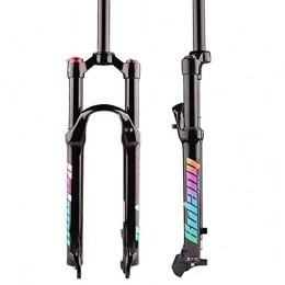 YMSHD Mountain Bike Fork YMSHD 26 / 27.5 / 29"Mountain Bike Suspension Forks, Aluminum Alloy Bicycle Front Fork Air Pressure Bicycle Shock Absorber Forks Tapered Steering Tube Qr 9Mm, 27.5