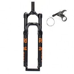YMSHD Mountain Bike Fork YMSHD 27.5 / 29"Air Pressure Bicycle Shock Absorber Forks Mountain Bike Suspension Fork Aluminum Alloy Mtb Air Fork Suspension With Damping Adjustment, Straight Remote (C), 27.5