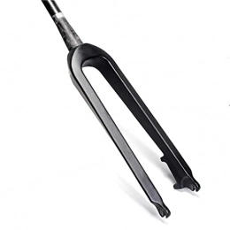YMSHD Mountain Bike Fork YMSHD bicycle rigid fork mountain cone tube front fork fiber bicycle hard fork disc brake black tube front fork bicycle accessories suspension fork
