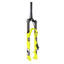 YMSHD Spares YMSHD Mtb 26 27.5 29 Inch Bicycle Suspension Fork Air Shock Absorber Bicycle Fork Disc Brake Mountain Bike Fork Manual / Remote Locking Travel 120Mm Yellow 1640G
