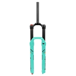 YOJOLO Spares YOJOLO MTB Fork 26 / 27.5 / 29 Inch Mountain Bike Suspension Fork Travel 160mm Air Fork Rebound Adjust 1-1 / 8'' Straight Front Fork Manual Lockout Disc Brake Quick Release 9mm (Color : Green, Size : 29'')