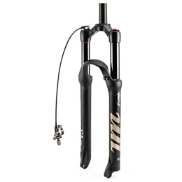 YouLpoet Mountain Bike Fork YouLpoet Mountain Bike Air Pressure Front Fork Damping Rebound Adjustment Bike Fork 26 / 27.5 / 29 Inch, wire control, 26inch