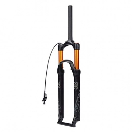 YQQQQ Mountain Bike Fork YQQQQ Mountain Bike Front Fork 1-1 / 8" Air Suspension Forks Straight / Conical Tube Travel: 120mm (Color : Remote Lockout, Size : 27.5inch)