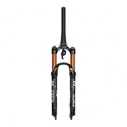 YQQQQ Mountain Bike Fork YQQQQ Mountain Bike MTB Fork 26 27.5 29 Inch Suspension, Bicycle Air Fork 1-1 / 8, Ultralight Disc Brake Front Forks (Color : Tapered Remote lockout, Size : 26inch)