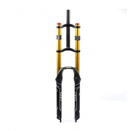 YQQQQ Mountain Bike Fork YQQQQ Mountain Bike Suspension Fork MTB 26 / 27.5 / 29 Inch, Travel 130mm Double Shoulder Downhill Rappelling Shock Absorber (Color : 29 inch)