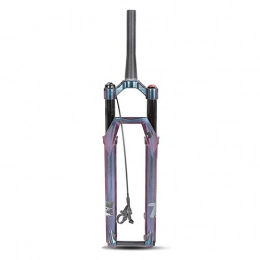 YQQQQ Mountain Bike Fork YQQQQ Mountain Bike Suspension Fork Tapered, 1-1 / 8" Remote Lockout Lightweight Air Forks Travel: 100mm (Color : 27.5 inch)