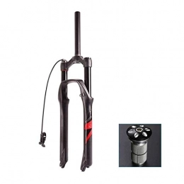 YQQQQ Mountain Bike Fork YQQQQ Suspension Forks MTB Bike Air Fork 26 27.5 29 Inch Remote Lockout 120MM Travel (Color : Red label, Size : 26inch)