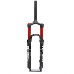 YSHUAI Spares YSHUAI 26 / 27.5 / 29 Inch MTB Air Suspension Fork, Bicycle Suspension Forks Bicycle Rigid Fork Bicycle Fork Suspension with Speed Lockout Function Bike Fork Suspension Travel: 100 Mm, Red, 26inch