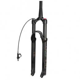 YSHUAI Mountain Bike Fork YSHUAI 26 / 27.5 / 29" Suspension Fork Fork Magnesium Damping Adjustment Bicycle Fork Suspension Air Fork Hard Front Fork Bicycle Rigid Fork Bicycle Forks Travel: 100Mm, Tapered remote, 29inch