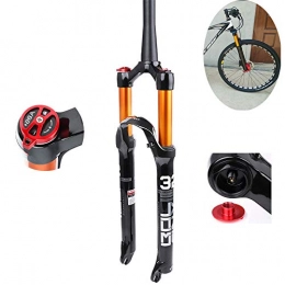 YSHUAI Spares YSHUAI Mountain Bike Front Suspension Fork MTB Bike Air Suspension Fork 26 / 27.5 / 29 in Straight 28.6mm Cone 39.8mm Travel 120mm Disc Brake RL / HL QR 9mm Bicycle Fork 1650g, 26 inch