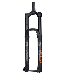 YUISLE Mountain Bike Fork YUISLE 27.5 / 29in Mountain Bike Air Suspension Inverted Downhill Fork Thru Axle Boost 15x110mm Travel 155mm Air Suspension Fork (Color : Black tube, Size : 29")