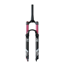 YUISLE Spares YUISLE Mountain Bike Fork 26 / 27.5 / 29 Inch Manual / Remote Lockout Travel 140mm MTB Air Suspension Magnesium Alloy Fork Rebound Adjustment QR 9 * 100mm Tapered Tube (Color : Manual, Size : 27.5 inch)