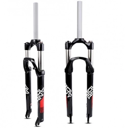 YWJJMY Spares YWJJMY 26 / 27.5 / 29in MTB Suspension Fork, Ultralight Rebound Adjust Straight Tube 28.6mm QR 9mm Travel 105mm Manual / Crown Lockout Mountain Bike Forks (Size : 26in)