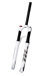 Ywzhushengmaoyi Mountain Bike Fork Ywzhushengmaoyi Bicycle Fork 27.5 Inch 29 Inch 100mm Barrel Shaft 100x15mm MTB Suspension Oil And Gas Front Fork Bike Front Fork (Color : Hand white 29)