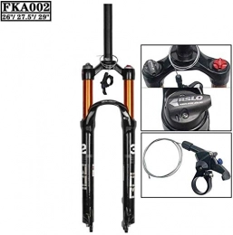 YXYNB Spares YXYNB Mountain Bike Front Fork 26" 27.5" 29" Air Remote Lock Suspension Fork Travel 100mm Disc V-type 1-1 / 8", 27.5Inch, 27.5Inch