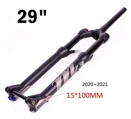 YZLP Spares YZLP Bike forks 100 * 15mm 27.5er 29inche Bicycle Fork air size Mountain MTB Bike Fork Front suspension (Color : 29 cone manual)