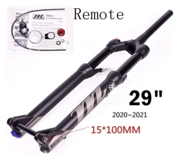 YZLP Mountain Bike Fork YZLP Bike forks 100 * 15mm 27.5er 29inche Bicycle Fork air size Mountain MTB Bike Fork Front suspension (Color : 29 cone remote)