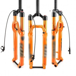 YZLP Spares YZLP Front forks for mountain bike Air MTB Suspension Fork Pneumatic Front Fork Mountain Bike 26 27.5 29 Inch (Color : 29 remote control Orange)