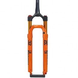 YZLP Spares YZLP Front forks for mountain bike Mountain Bike Cone Tube Front Fork Shoulder Control Shock Absorber Front Fork Damping Adjustment 27.5 29 Inch 120mm (Color : Orange, Size : 29inch)