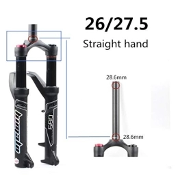 Z-LIANG Mountain Bike Fork Z-LIANG Bicycle Fork 27.5 / 29ER Fork Rear Bridge Air MTB Bike Fork Suspension Oil And Gas Fork For Manitou Machete Comp (Color : 27.5 Straight hand)