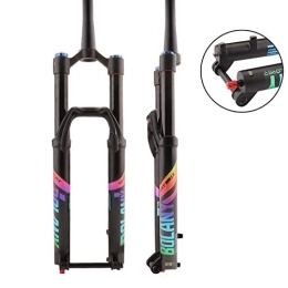 Z-LIANG Mountain Bike Fork Z-LIANG Mountain bike barrel axle front fork opening 36 inner tube opening 110 damping tortoise and hare adjustable air fork (Color : 27.5)