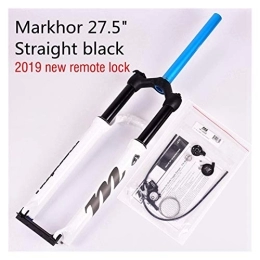 Z-LIANG Mountain Bike Fork Z-LIANG MTB Bike Fork For 26 27.5 29er Mountain Bicycle Fork Oil and Gas Fork Remote Lock Air Damping Suspension Fork (Color : Straight remote WT27)